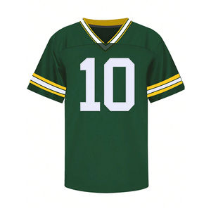 Personnalisation d'usine, t-shirt de football américain, maillots de football respirants, maillot de football américain personnalisé avec service OEM - Product Image 1