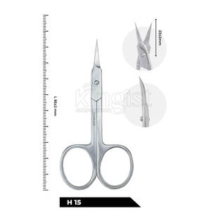 Tijeras para Cutículas de Acero Ligero con Puntas Curvas Delgadas para un Corte Preciso y Cuidado Detallado - Product Image 2