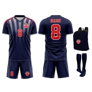 Maillot de football à manches courtes personnalisé, imprimé numériquement, respirant, 100% polyester extensible, col en V - Product Image 5