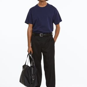 Camisetas de algodón 100% de calidad de lujo para hombre, diseño ajustado de tamaño, nueva marca pequeña, estilo informal liso, 5 uds., estampado en blanco Premium - Product Image 3