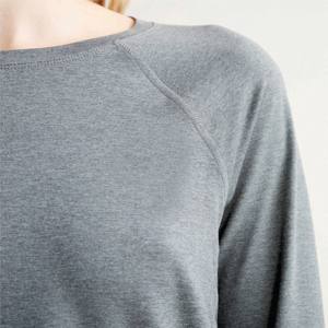 92% Polyester recyclé 8% Spandex Slim Fit séchage rapide Anti baume vert mélange femmes renouveler respirant haut à manches longues - Product Image 6