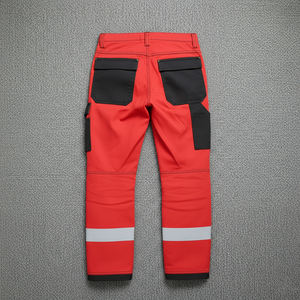 Pantalones de Trabajo de Poliéster Impermeables de Alta Visibilidad con Reflectivo ANSI Clase 1, Ligeros, con Panel Negro y Logotipo Personalizado para Hombre, Precio Razonable - Product Image 2