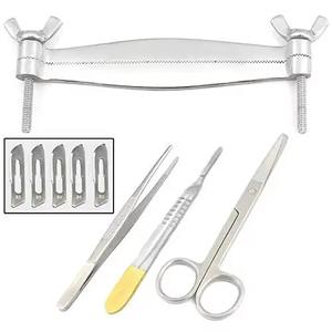 เครื่องมือผ่าตัดสัตว์แบบหนีบหูโค้ง ทำจากสแตนเลสผสมเงิน พร้อมปรับแต่งได้ - Product Image 6