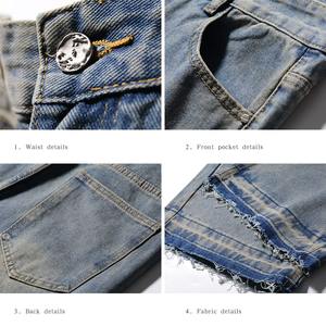 Pantalones Vaqueros de Mezclilla para Hombre con Logotipo Personalizado, Estilo Lavado, Corte Recto, Pierna Ancha, Talla Grande, Pantalones Vaqueros Holgados Personalizados para Hombre - Product Image 6