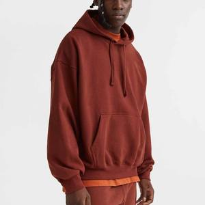 100% coton, basiques vierges, polaire épaisse, poids lourd, coupe classique, impression personnalisée de logo, uni, teinture unie, écologique, hiver, homme - Product Image 4