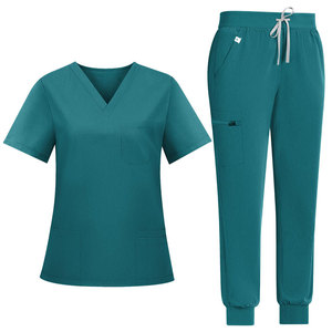 Conjunto Médico Unisex de Uniforme Médico, Parte Superior + Pantalones, Ropa de Trabajo para Enfermeros, Doctores, Hospitales y Clínicas, Marca Privada OEM ODM - Product Image 3