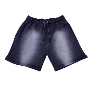 Pantalones cortos informales para hombre al por mayor 100% algodón polar nuevo diseño lavado ácido patrón sólido antiarrugas buena calidad Etiqueta Privada - Product Image 2