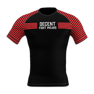 Camiseta de Compresión de Manga Corta para Hombre, Protección contra Rozaduras, Tejido Elástico en 4 Direcciones y Antibacteriano para Uso en Jiu-Jitsu Brasileño sin Gi - Product Image 1