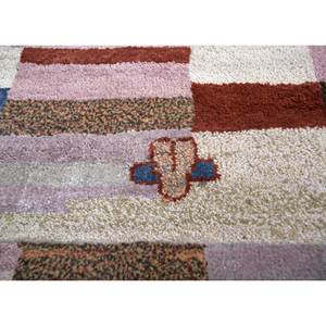 Alfombra Manchaha Rosa y Morada con Diseño Geométrico, Tejida a Mano con Lana y Seda de Bambú para Decoración del Hogar - Alfombras Jaipur ZA-Les-1363 - Product Image 3
