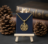 Collier pendentif Shiva en argent 925 avec pierres précieuses |   Chaîne à maillons en rhodium |   Bijoux spirituels minimalistes faits à la main, cadeau d'Inde