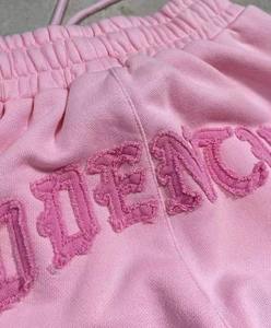 Chándal con Capucha de Felpa Francesa Personalizado para Mujer, Talla Grande, Lavado Ácido Desgastado, con Pedrería, 100% Algodón, Ligero y sin Costuras - Product Image 4