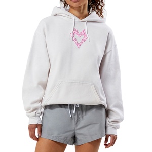Sudadera Exclusiva de Invierno para Mujer, Tejida, Talla Grande, 100% Algodón, Transpirable, con Logotipo Personalizado, Insignia, Ropa Urbana, Servicio OEM - Product Image 1
