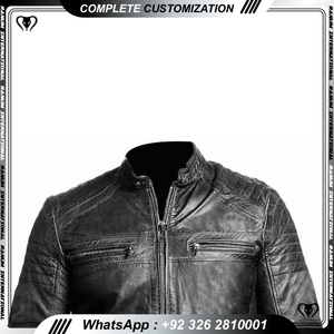 Chaquetas personalizadas de cuero de alta calidad para montar en motocicleta - Product Image 3