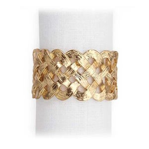 Anneau de serviette en aluminium au design moderne et luxueux pour la décoration de table intérieure/extérieure, porte-serviettes écologique pour les fêtes et les mariages - Product Image 1