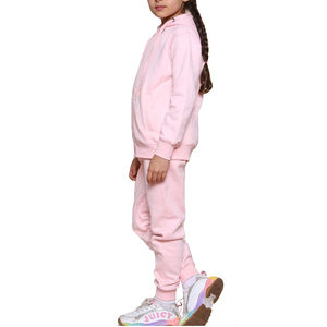 Ropa de Color sólido para niñas, chándal deportivo para niños, 2 uds., chándal de moda para niñas, suéter informal para niñas, conjuntos de ropa para niñas - Product Image 2