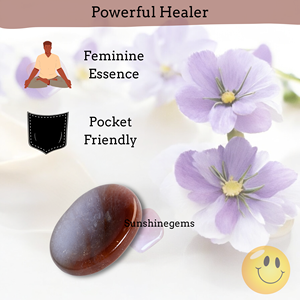 Piedra de preocupación de jaspe de lujo al por mayor, piedra ovalada de cristal, piedras preciosas de pulgar, terapia de cristal Natural, masaje Reiki, piedras de preocupación de Chakra - Product Image 5