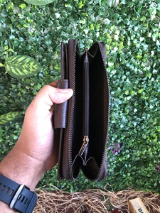 Cartera de cuero genuino para mujer, bolsillo para monedas, con cremallera y broche, 0,1 kg, 2023 - Product Image 4