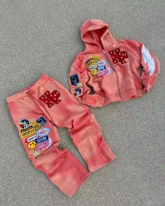 ชุดวิ่งจ๊อกกิ้งคอตตอนชุดวอร์มและชุดมีฮู้ดชุดวอร์มซักกรดออกแบบได้ตามต้องการ - Product Image 3