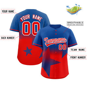Maillot de baseball personnalisé respirant grande taille 100 % polyester anti-humidité antibactérien durable col rond vêtement de sport - Product Image 2