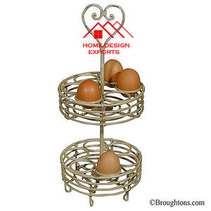 Porte-oeufs en métal en argent fini Design sphérique unique pour comptoir de cuisine Accessoires de cuisine les plus vendus - Product Image 4