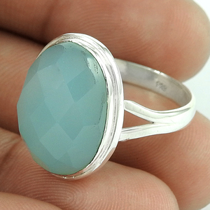 Natural Chalcedony Cut Gemstone Wedding <b>Rings</b> Customize for Women & Girls Wedding Cute Gift Party Wear Antique Wholesale Jewelry - Product Image 4