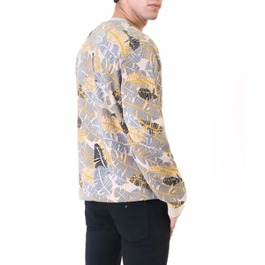 Pull-over décontracté à manches longues en polaire douce de haute qualité 100% coton imprimé en relief hiver chaleur pull chaud - Product Image 6