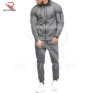 Ensemble de survêtement unisexe pour sports d'hiver, sweat-shirt et pantalon de sport, polyester/coton, antibactérien, pour la remise en forme, la salle de sport, la course à pied, le jogging - Product Image 4
