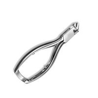 Coupe-ongles professionnels de luxe en acier inoxydable de qualité supérieure, robustes, à ouverture large, lame incurvée, double lame pour ongles