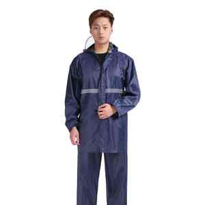 Combinaison de pluie imperméable à capuche de haute qualité personnalisée pour l'hiver, pour adultes, pour le travail en extérieur, en tissu Oxford - Product Image 4