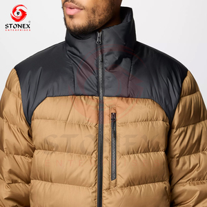 แจ็กเก็ตขนเป็ดให้ความอบอุ่นสำหรับผู้ชายเสื้อแจ็คเก็ตมีฟองโลโก้ออกแบบได้ตามต้องการ - Product Image 4