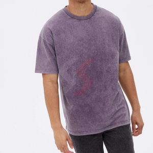 T-shirts à lavage acide tendance, design complet, en gros, faible MOQ, meilleure qualité, t-shirt à lavage acide pour hommes, personnalisé - Product Image 1