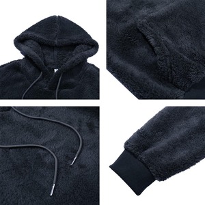 Customized Design <b>Men's</b> <b>Sherpa</b> <b>Fleece</b> <b>Hoodie</b> Comfortable Pullover Cold Weather Street Style Hooded - Product Image 6