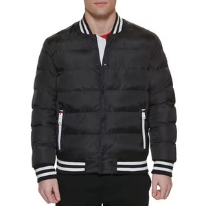 Bombardier Blouson d'hiver épais et chaud avec fermeture éclair vestes puffer vente en gros de logos personnalisés - Product Image 4