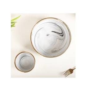 Cuenco para servir de mármol blanco puro de diseño antiguo, pieza única para artículos planos para el hogar y restaurantes, servicios de frutas - Product Image 6