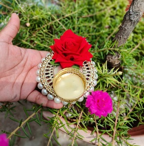 Diya floral fait à la main décoration de la maison Diya Diwali cadeau nouvel an cadeaux de noël décoration de la maison lumière Ganpati décoration - Product Image 3