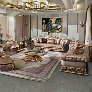 Ensemble de canapés Velovis en bois d'acajou sculpté à la main, style moderne et luxueux, avec options personnalisables pour hôtel, maison, appartement, salle à manger et cuisine - Product Image 1