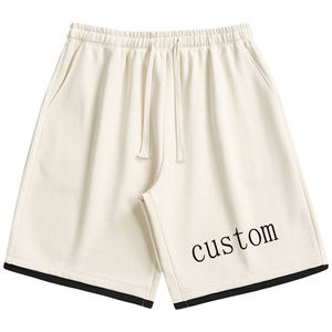 Short de jogging pour homme en coton épais 300gsm Short de survêtement personnalisé confortable en éponge française à motif solide Style décontracté Tissage non tissé - Product Image 1