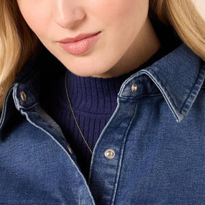 Nueva chaqueta de fiesta para mujer, diseño de mezclilla, ropa regular, elegante, clásico, informal, de moda, versátil, desgastado, con botones - Product Image 3