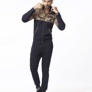 Vente en gros de survêtements pour hommes, vêtements de sport à demi-fermeture éclair, ensembles de survêtements de course et de sport, 100% polyester - Product Image 6