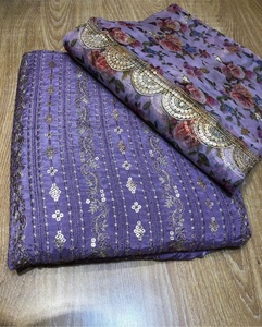 Vestido de trabajo de secuencia pesada Salwar Kameez de gasa bordada India paquistaní de verano 2022 para ocasiones especiales - Product Image 3