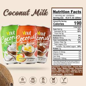 Bebida de leche de coco original | 330ml (paquete de 24), a base de plantas, sin OGM, sin azúcar añadido, electrolitos esenciales, OEM ODM - Product Image 2