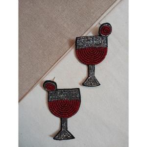 Elegantes pendientes colgantes con cuentas, joyería hecha a mano para noches de oficina y ocasiones especiales de la India - Product Image 2