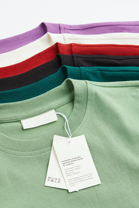 T-Shirt à col rond en coton pour homme, haut à Logo personnalisé, uni, de qualité supérieure, vente en gros, été, 100% - Product Image 6