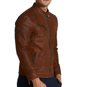 Chaquetas de Cuero de Invierno, Nuevo Estilo, Color Personalizado, Chaqueta de Cuero de Alta Calidad para Hombre - Product Image 6