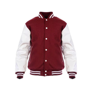 Veste de baseball Letterman pour collège col montant 100% coton broderie personnalisée saison d'hiver veste de mode pour homme - Product Image 6