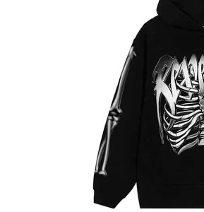 Personalizado Hombres DTG DTF Sublimación Rhinestone Sudaderas con capucha Streetwear Pullover Sudadera Moda OEM ODM Fabricante - Product Image 3