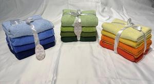 Ensemble de serviettes de bain 100% coton 4 en 1 et 3 en 1 pour les mains/le visage, élégantes et luxueuses pour un cadeau, finition en coton de qualité supérieure - Product Image 2