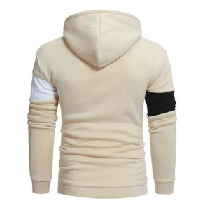Venta caliente 100% algodón polar en blanco liso pulóver chándales de gran tamaño hombres 2 piezas pantalones de chándal sudaderas con capucha conjunto de chándales para hombres - Product Image 2