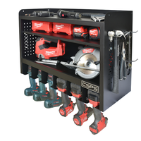 CSPS OEM Prise en charge, Armoire à outils de mécanicien murale pour garage automobile, 76 cm, en acier thermolaqué, avec panneau perforé, noir mat, ISO 9001