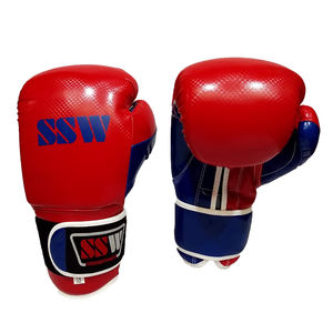 Top personalizado impreso 100% guantes de boxeo de cuero originales transpirable cuero de vaca PU diseño de cuero hecho a medida Equipo de Boxeo - Product Image 1